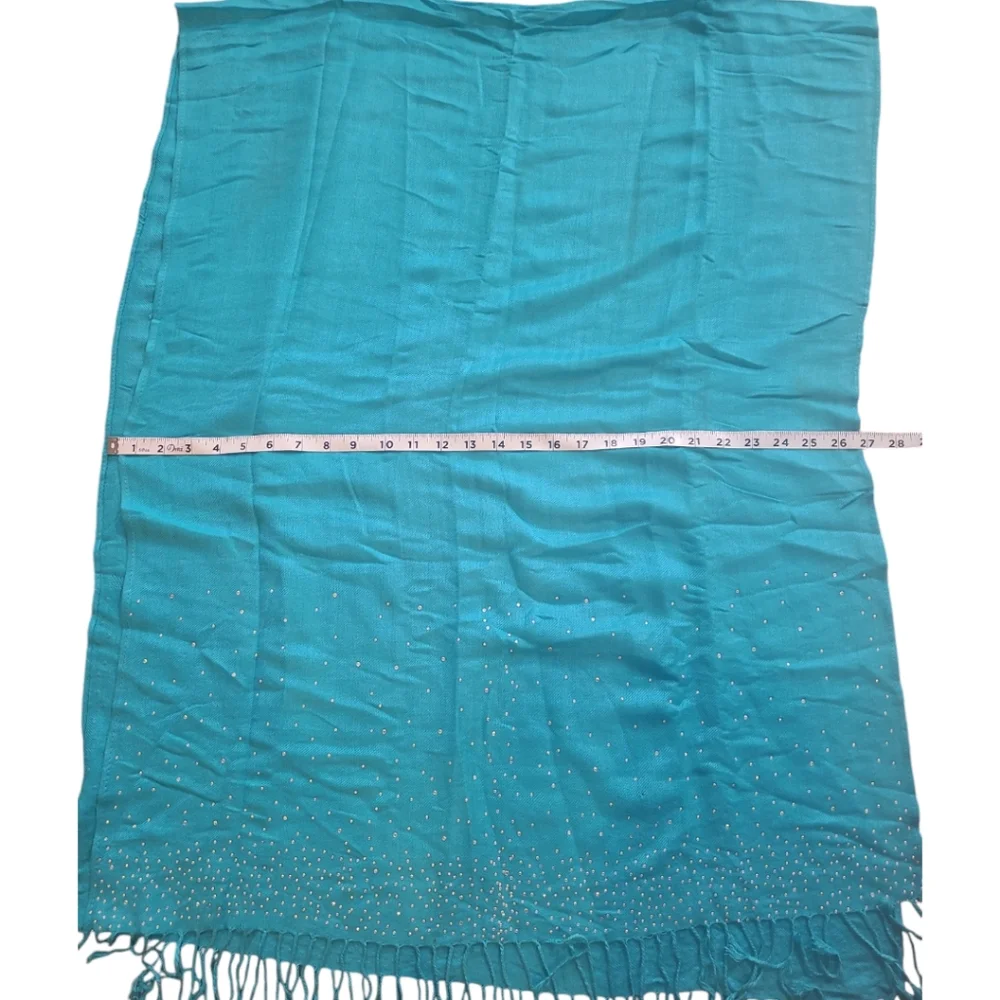 Charming Charlie Rhinestone Trim blanket wrap Scarf